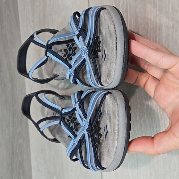 Skechers Womens Reggae Memory Foam Sandals Strappy shoes sz 9 - Picture 4 of 11